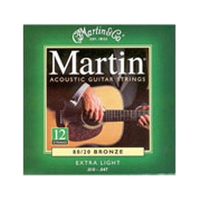Martin M180 12String 80/20 Bronze Extra Light Acoustic Guitar Strings