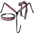 thumbnail image 1 of MARTIN ENTERPRISES Western Premium Leather Equestrian Trail Hand Carved Tooled Beaded Headstall, Breast Collar, Reins & Wither Straps Size Full, 1 of 1