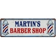 thumbnail image 1 of MARTIN'S Barber Shop Hair Salon Metal Sign Retro 6x18 106180031333, 1 of 1