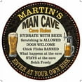 thumbnail image 1 of MARTIN'S Man Cave Rules 14" Round Metal Sign Garage Wall Decor 100140010324, 1 of 1