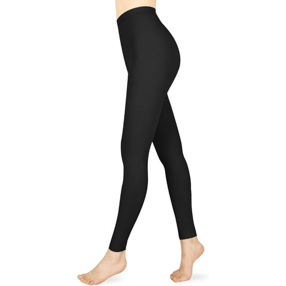 MARTINE MALL 1 Pairs 20-30 mmHg Compression Pantyhose for Women & Men, Medical Graduated Footless Compression Stockings(Black,XXL)