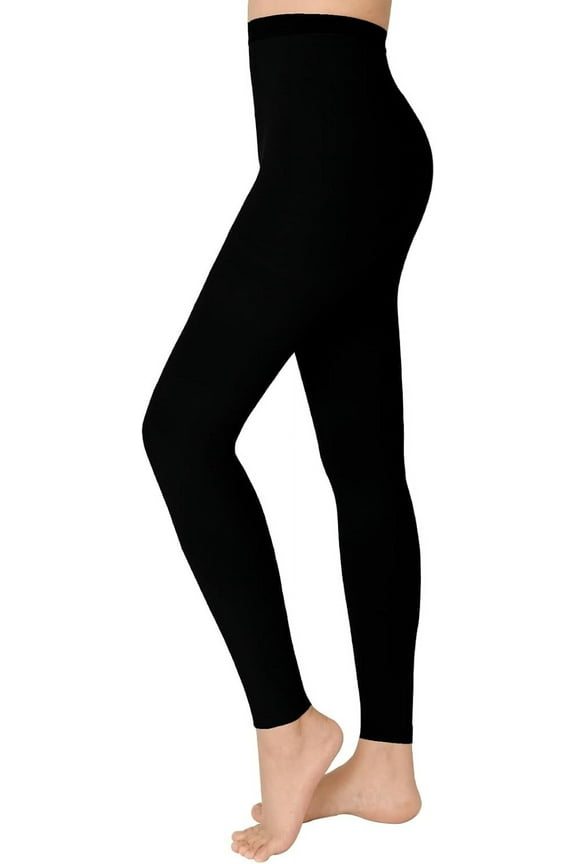 20-30 mmHg Medical Footless Compression Pantyhose Black L Size Nylon Compression Stockings for Women & Men