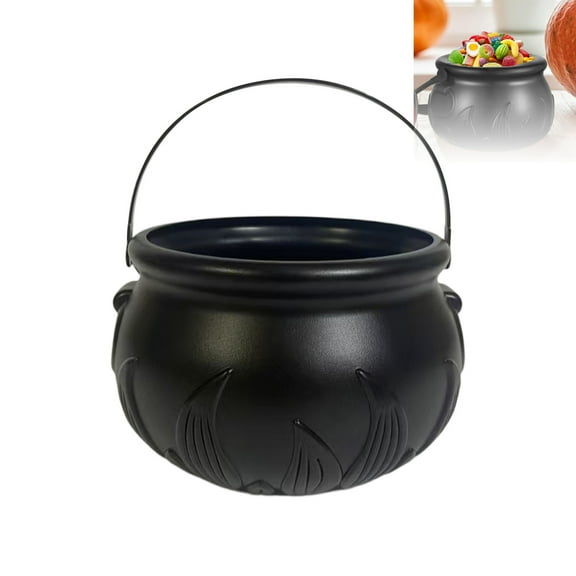 MARTINSHARK Halloween Decorations Plastic Witches Cauldron, Halloween Irish Party Table Centerpiece, Witch Cauldron Candy Holder