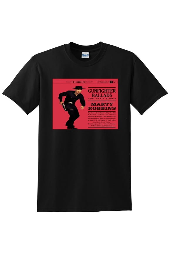 MARTY ROBBINS T SHIRT gunfighter ballads and trail songs SMALL MEDIUM LARGE XL