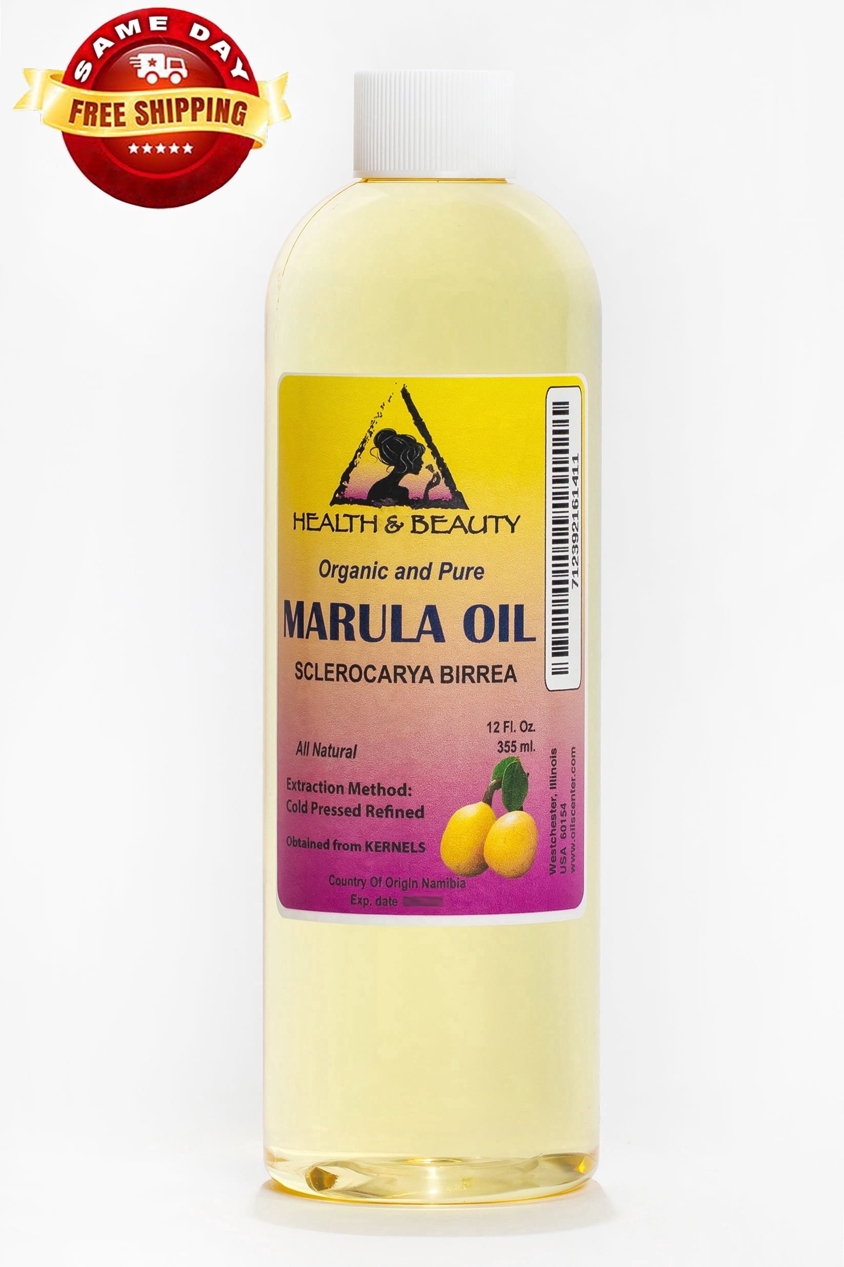 Marula Oil Refined Organic Carrier Cold Pressed 100% Pure Natural HEALTH & BEAUTY 24 oz