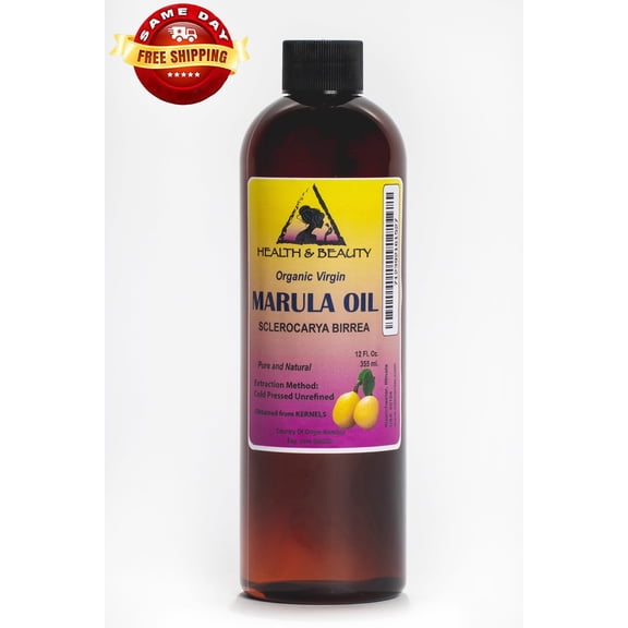 Marula Oil Unrefined Organic Virgin Cold Pressed Raw Pure Natural HEALTH & BEAUTY 12 oz