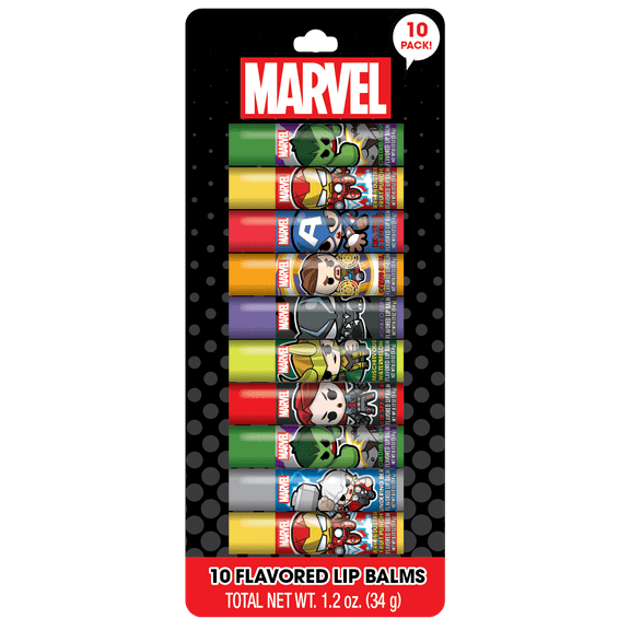 MARVEL 10pk flavored lip balm