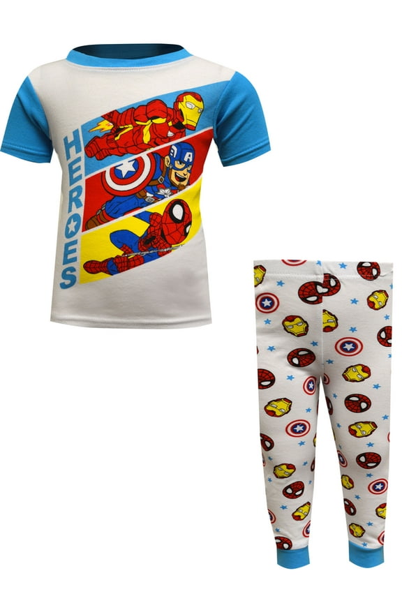 Boys Marvel Comics Avengers Cotton Toddler Pajamas (2T)