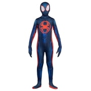 Kids Marvels Miles Morales Spider-Man Zentai Suit Costume - Large