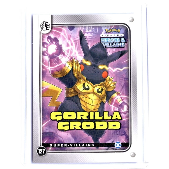 2025 Marvel DC Pikachu Gorilla Grodd Prizm #127 English Pokemon Trading Card