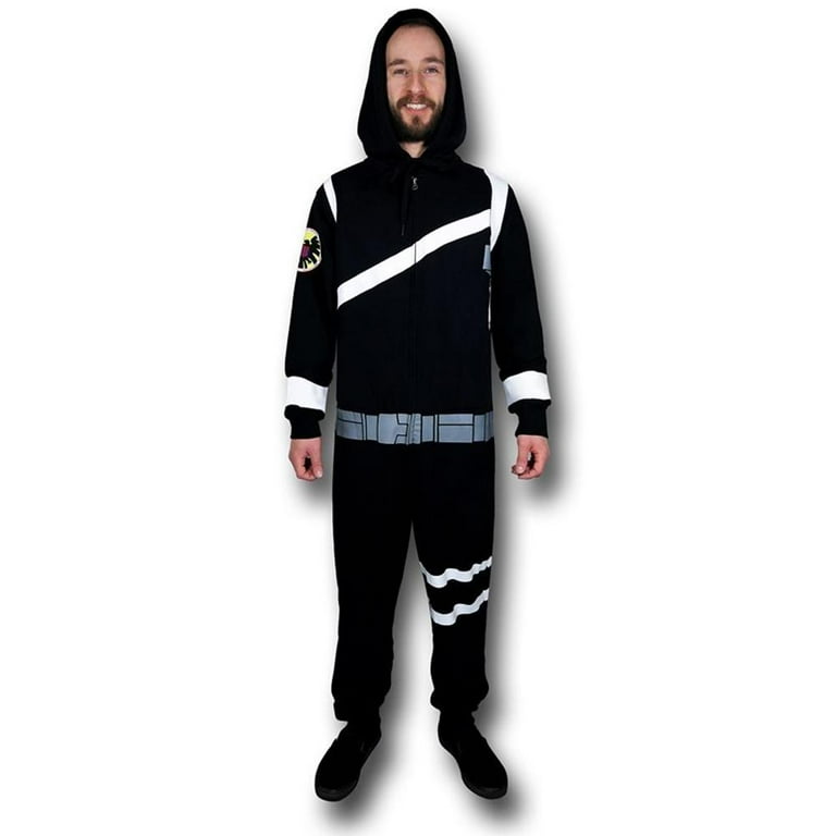 MARVEL Mens Marvel Comics Agents of Shield Hooded Onesie Pajama X