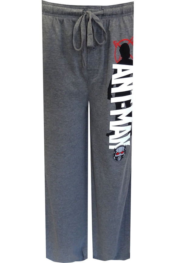 MARVEL Mens Marvel Comics Antman Gray Lounge Pants (Medium)