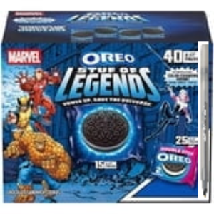 MARVEL OREO Stuf of Legends & OREO Double Stuf Cookies Variety Pack, 1.02 oz., 40 pk.