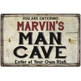 thumbnail image 1 of MARVIN'S Man Cave Sign Rustic Garage Decor Gift 8x12 Metal 208120035118, 1 of 1