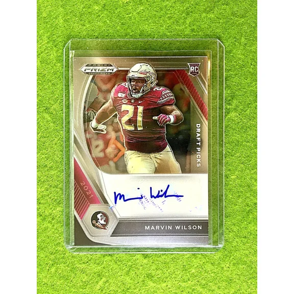 MARVIN WILSON AUTO PRIZM ROOKIE CARD AUTOGRAPH BROWNS FLORIDA ST. 2021 Prizm