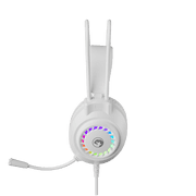 MARVO HG20 Wired Over Ear E Sports Headset, Dual Beam Frame, Omni Directional Microphone, RGB Lighting, For Desktop, Gaming & Live Streaming