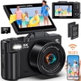 thumbnail image 1 of MARVUE Digital Camera 5K 75MP WiFi Vlogging Camera for Photography, 18x Zoom, Autofocus, Flip Screen with 32GB Card, 1 of 11