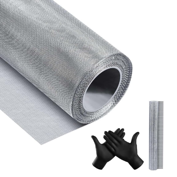 MARVYC 40 cm x 750 cm Stainless Steel 304 Grade Woven Wire Mesh, 20 Mesh with 0.15mm Wire Diameter, for Window Screens, Door Nets, Pet Barriers, BBQ Grills, Rodent Control, Ventilation
