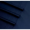 thumbnail image 1 of MARWAH CORPORATION Tribeca Living Cotton Percale Extra-deep Pocket Bedsheet Set w/ Oversize Flat Midnight Blue Twin, 1 of 5