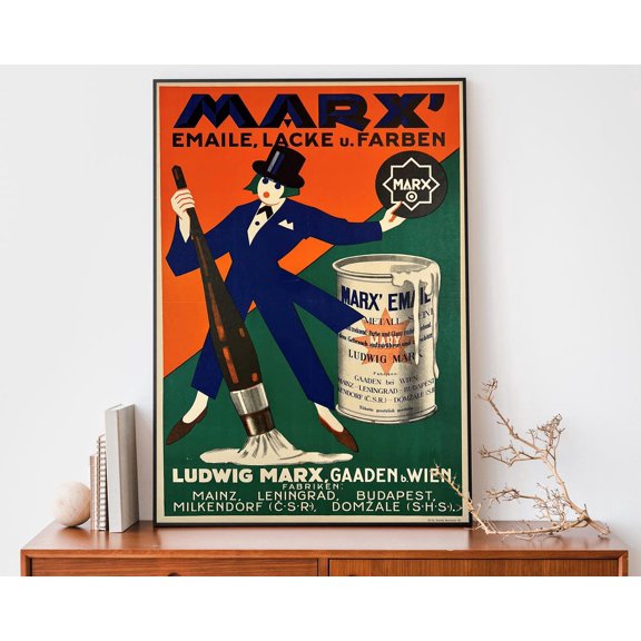 MARX ÉMAILLÉ Vintage French Advertising Print Retro Industrial Wall Art, Unframed Poster