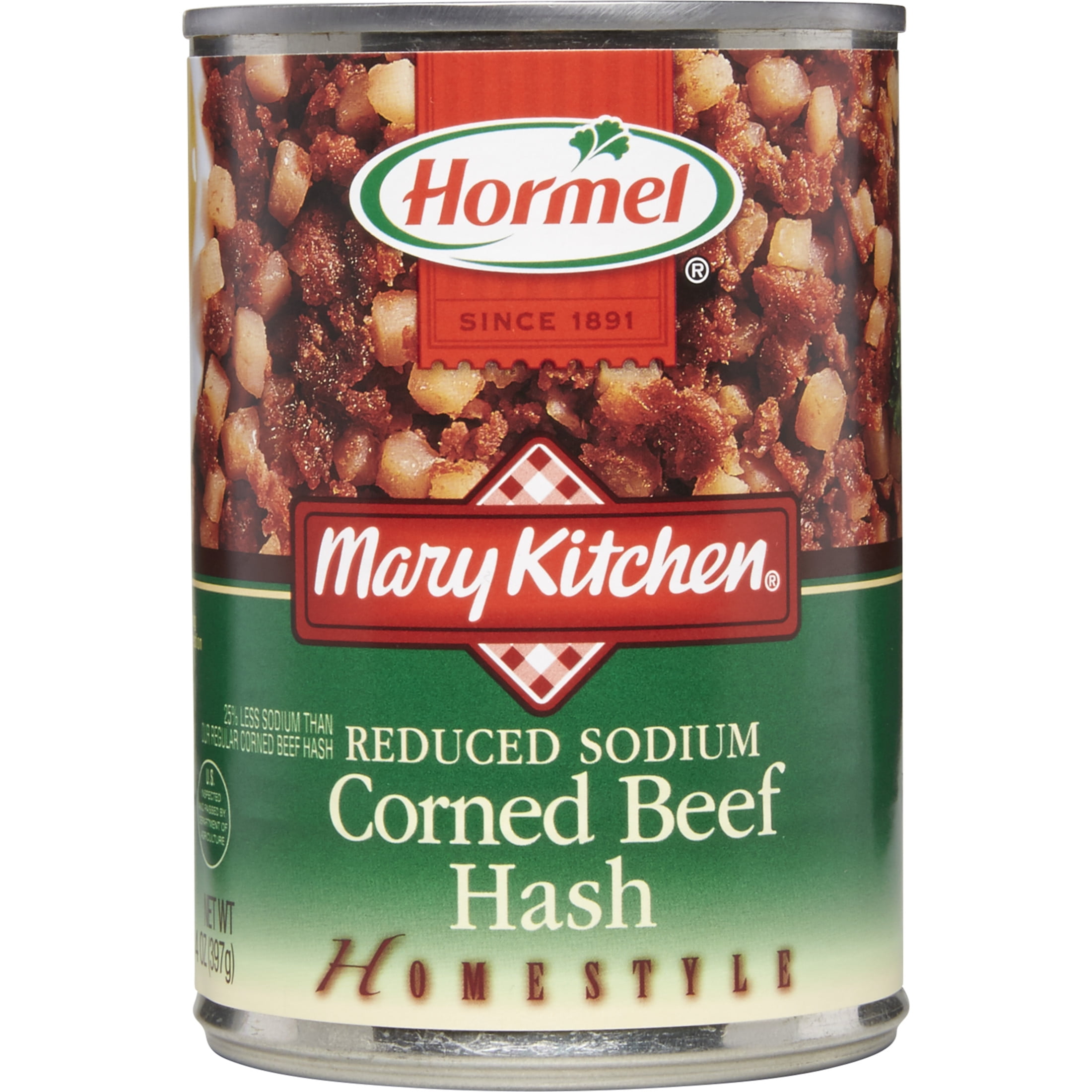 Hormel Mary Kitchen Low Sodium Corned Beef Hash, ShelfStable, 14 oz
