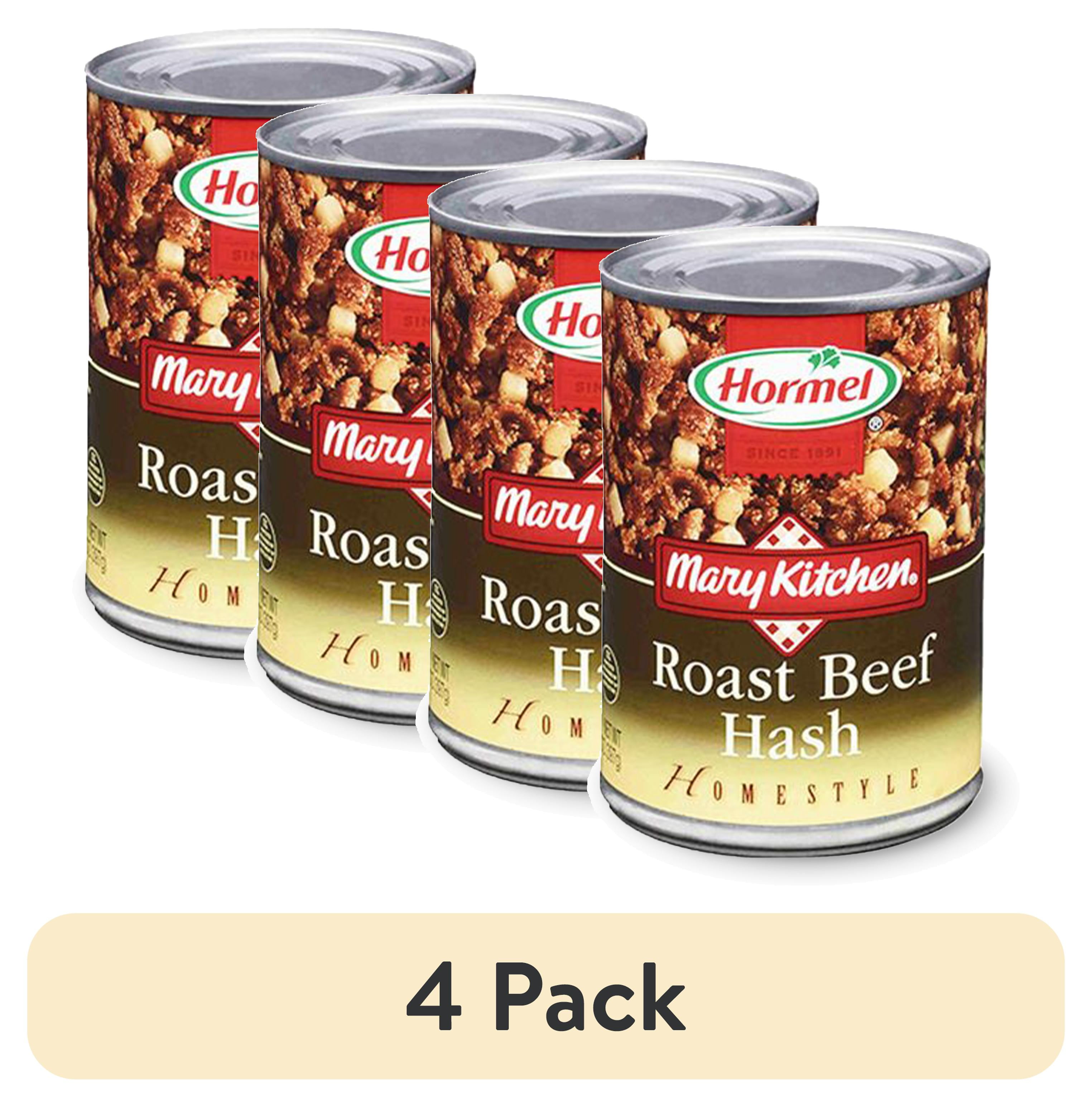 (4 pack) MARY KITCHEN Roast Beef Hash, Canned Roast Beef Hash, 15 oz