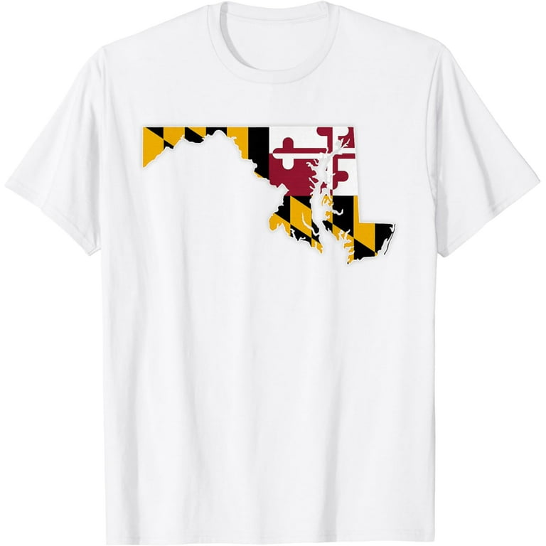 Maryland State Flag Souvenir T-Shirt Maryland State Flag Souvenir T-Shirt