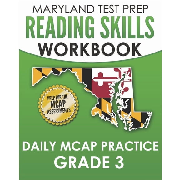 MARYLAND TEST PREP Reading Skills Workbook Daily MCAP Practice Grade 3: Preparation for the MCAP English Language Arts A, (Paperback)