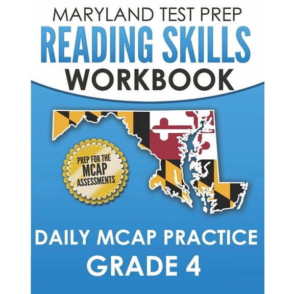 MARYLAND TEST PREP Reading Skills Workbook Daily MCAP Practice Grade 4: Preparation for the MCAP English Language Arts A, (Paperback)