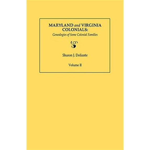 MARYLAND & VIRGINIA COLONIALS