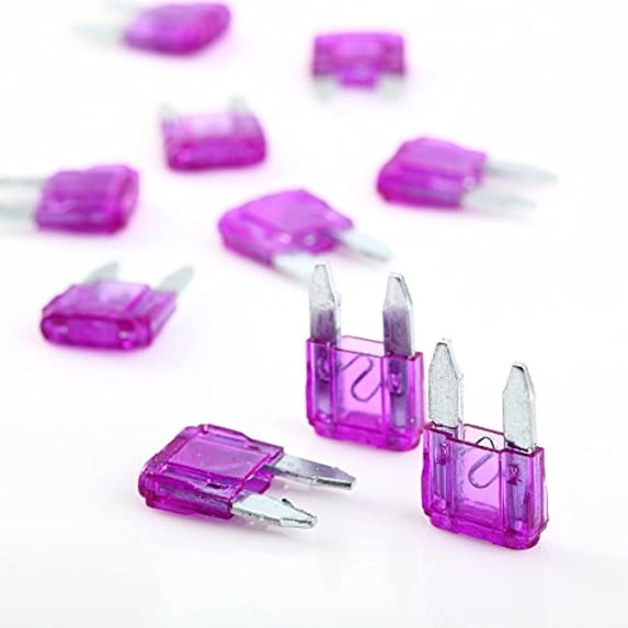 MAS 10pcs Automotive Replacement ATM/Mini Blade Fuses Low Profile 32V 2A 3A 5A 7.5A 10A 15A 20A 25A 30A AMP for Auto Car Boat Truck SUV (3A)