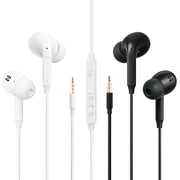 MAS CARNEY 2 Pack Wired Headphones, 3.5mm Wired Earbuds Ear buds for Motorola Moto G Play Moto G Power,