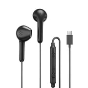 MAS CARNEY USB C Wired Earbuds for iPhone and Samsung Galaxy, Black
