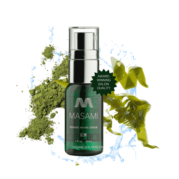 MASAMI Mekabu Hydrating Shine Serum Travel Size: Sulfate-Free, Paraben-Free, Vegan