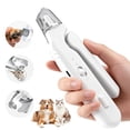thumbnail image 1 of MASBRILL 2-in-1 Pet Nail Clippers & Grinder with LED Light and Protective Guard, USB Rechargeable, Safe Nail Care for Small to Large Dogs and Cats, Beginner Friendly, 1 of 9