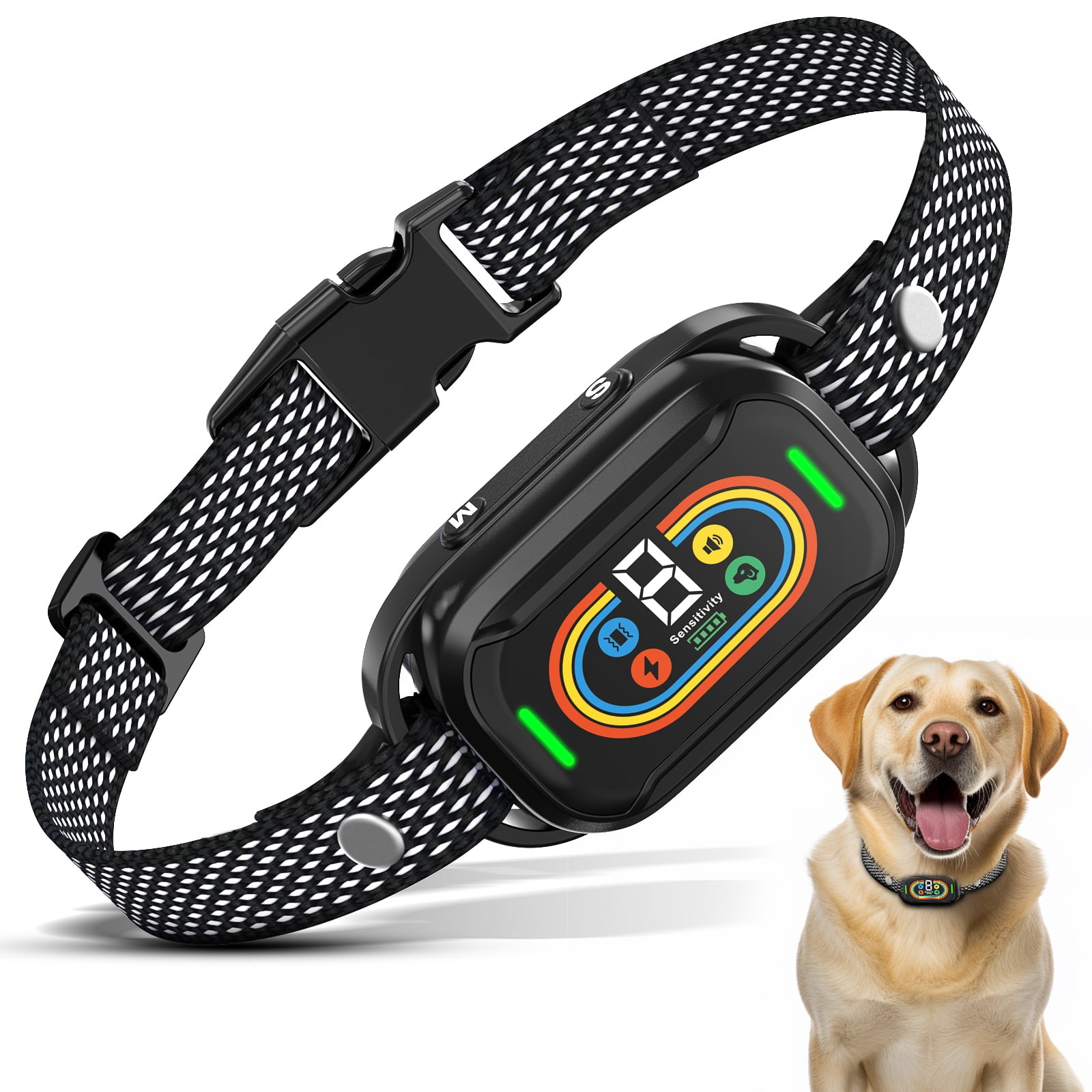 Anti Bark Collars For Small Dogs MASBRILL Dog Bark Shock Collar for Large Medium Small Dogs,Smart Bark