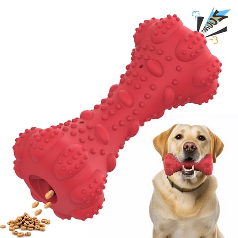 MASBRILL Dog Chew Toys for Aggressive Chewers,Ultra-Durable Natural Rubber Dog Teeth Grinding Toys for Medium Large Aggressive Dogs,Interactive Chew Toy for Dogs Teeth Cleaning Prevent Boredom