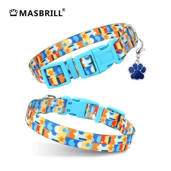 MASBRILL Dog Collar for Large Dogs, Durable Comfortable Nylon Dog Collars, Adjustable Dog Collars with Buckle