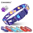thumbnail image 1 of MASBRILL Dog Collar for Medium Dogs, Durable Comfortable Nylon Dog Collars, Adjustable Dog Collars with Buckle, 1 of 8