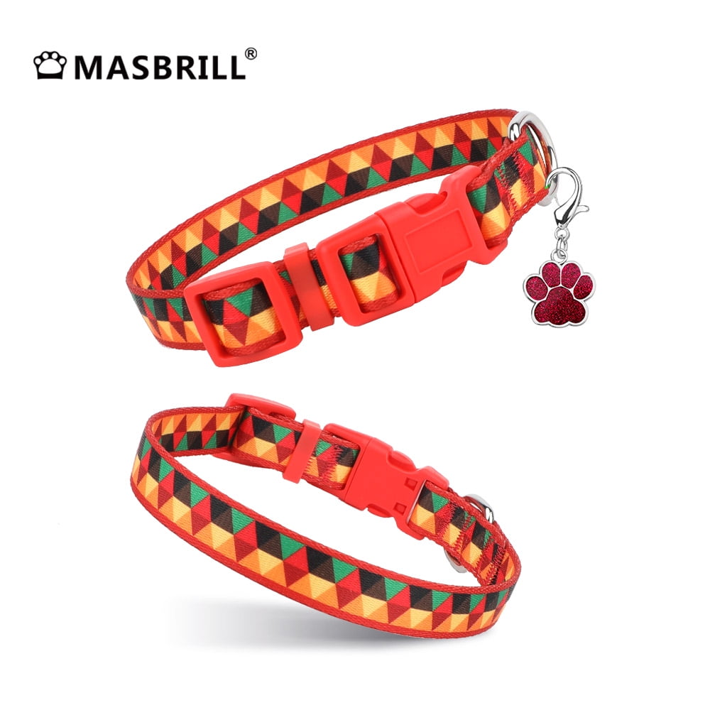 MASBRILL Dog Collar for Small Dogs, Adjustable Dog Collars with Buckle
