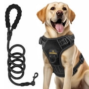 MASBRILL Dog Harness and Leash Set, No Pull Vest Harness, Reflective Adjustable Soft Padded Pet Harness with Handle for Small to Large Dogs