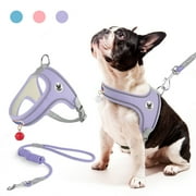MASBRILL Cat & Dog Harness with Leash, Reflective Escape-Proof No-Pull Soft Vest, Easy to Wear for Walking, Traveling, Includes Pet Bells