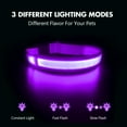 thumbnail image 1 of MASBRILL Flashing Light LED Dog Collars Waterproof with Rechargeable Adjustable Glowing Flash Dog Collar Night Safety Light up Dog Collar for Small/Medium/Large Dog Collar Purple-L, 1 of 7
