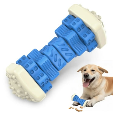 MASBRILL Interactive Dog Chew Toy–Brightly Colored Dog Enrichment Toy for Aggressive Chewers-Blue