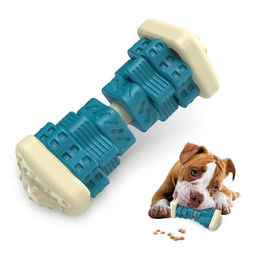 MASBRILL Interactive Dog Chew Toy-Brightly Colored Dog Enrichment Toy for Aggressive Chewers-Dark Green