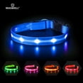 thumbnail image 1 of MASBRILL LED Dog Collar, Glowing Night Walking Light Dog Collar, Waterproof and USB Rechargeable for Small Medium Large Dogs Flashing Collar, 1 of 7