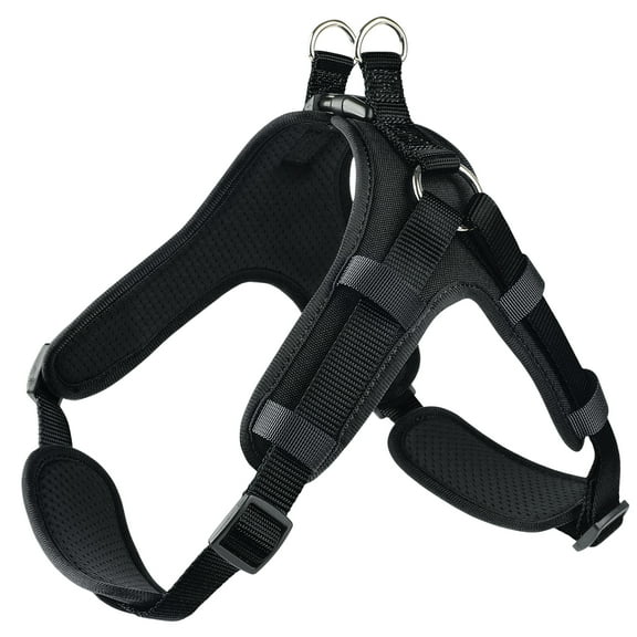 MASBRILL No Pull Dog Harness, Easy Walk Dog Harness,Mesh Breathable Padded Dog Vest Harness Step-in No Choke Adjustable Dog Harness for Small Medium Large Dogs - Black S