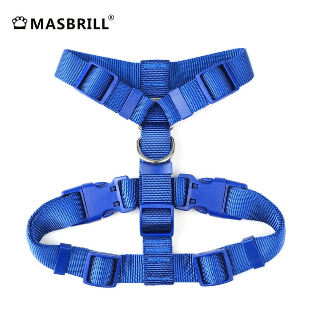 MASBRILL No Pull Dog Harness Soft Basic Nylon Adjustable Dog Vest Easy