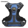 thumbnail image 1 of MASBRILL Reflective Dog Harness No Pull Dog Vest Harness With Handle, Breathable Padded Dog Chest Harness Adjustable for Large Dog-Blue L, 1 of 11