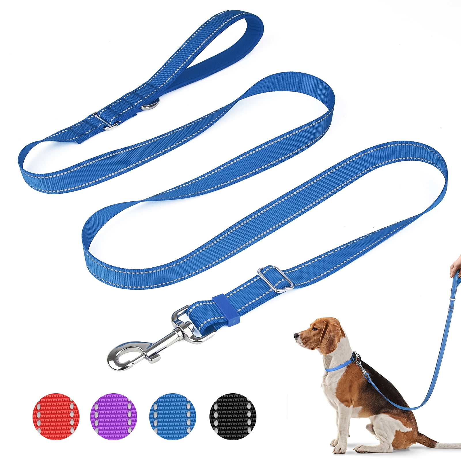 MASBRILL Reflective Dog Leash Adjustable Length (46 Feet) with Soft